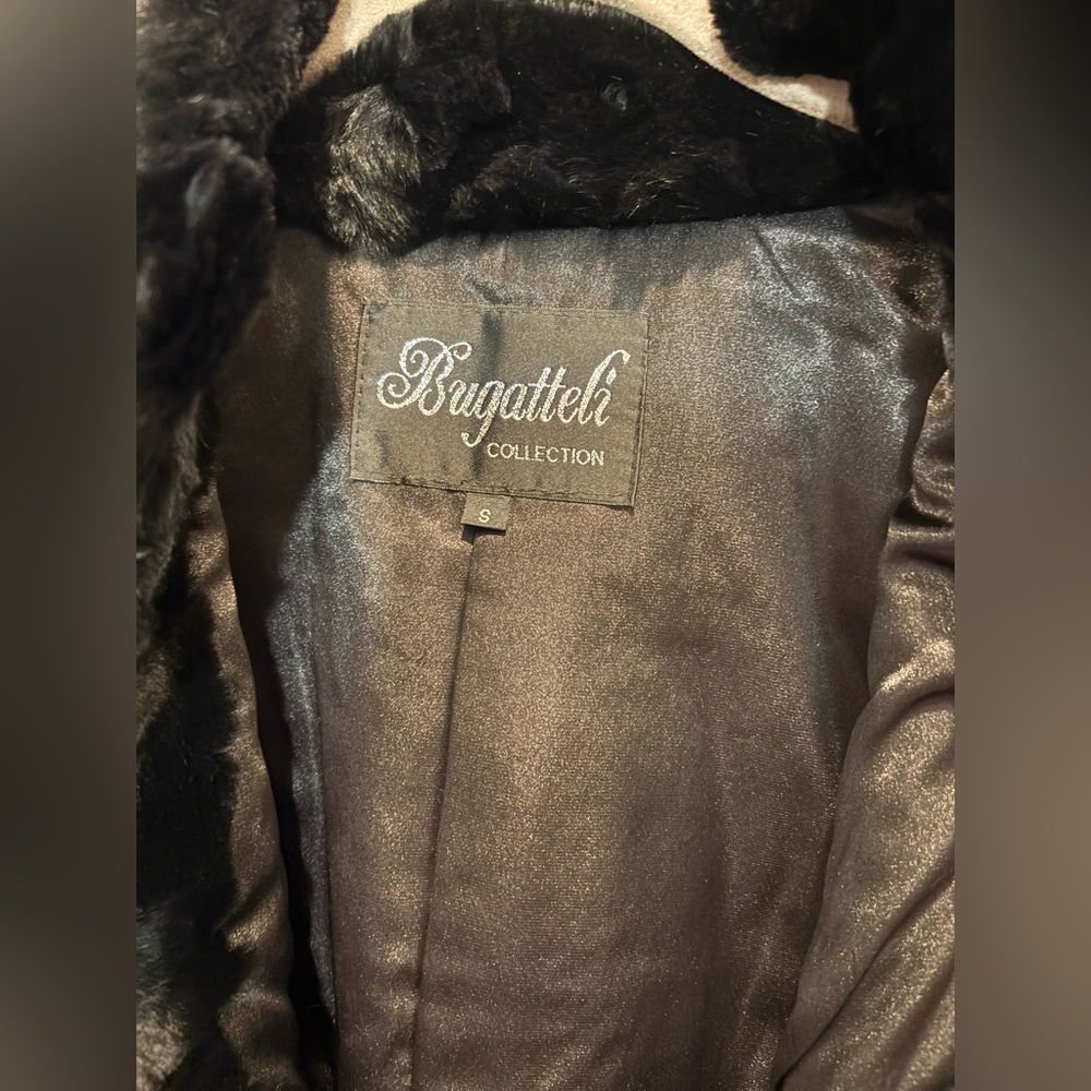 Bugatelli Rabbit and Felt Coat-Size Small - Picture 4 of 5
